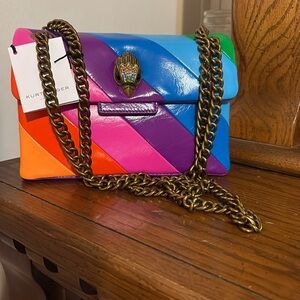 Kurt Geiger Mini Kensington Rainbow LGBTQ Chain Strap Bag